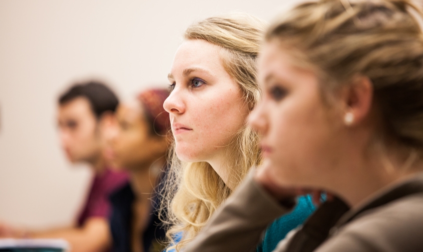 Students listening to lecture