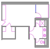 CAD Drawing of general room layout