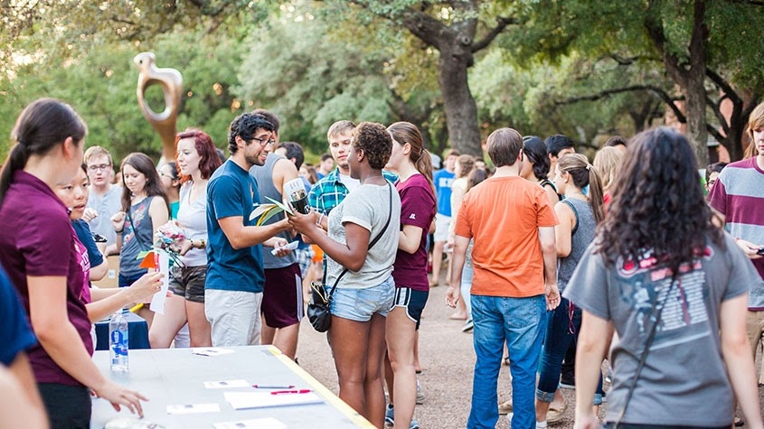 Trinity Students At Involvement Fair