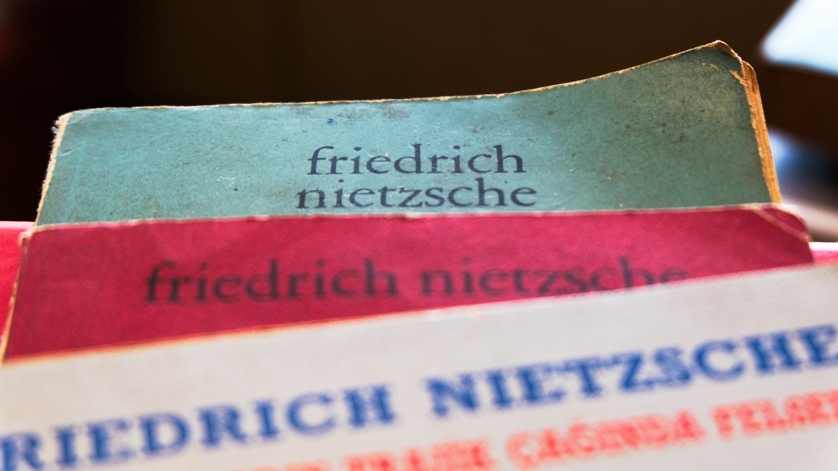 Various book covers stacked