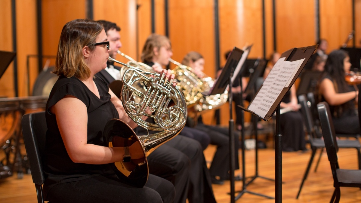 students playing instruments